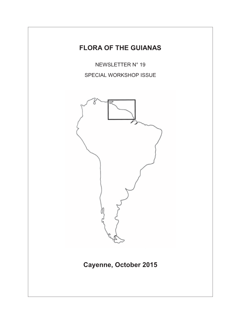 Flora of the Guianas 2003