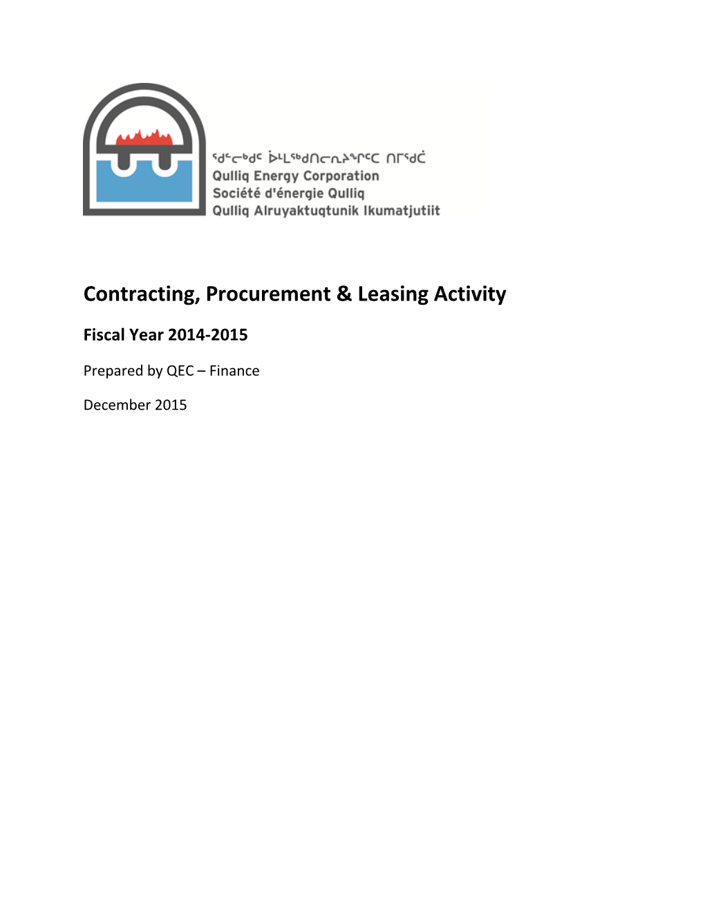 Contracting, Procurement & Leasing Activity