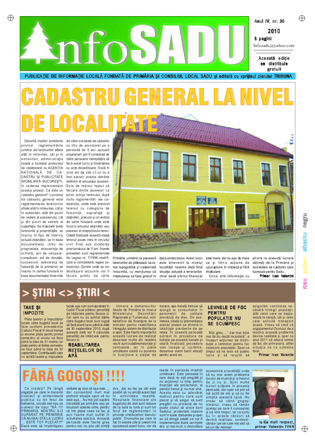 Cadastru General La Nivel De Localitate