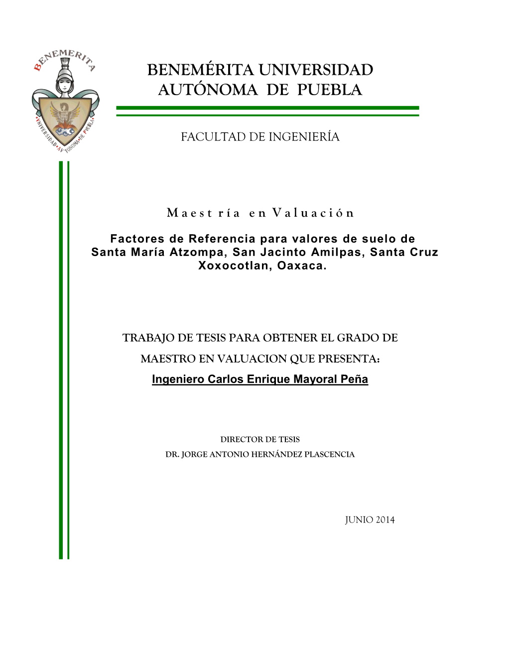 Distribución De Uso De Suelo En El Municipio De Santa Cruz Xoxocotlán