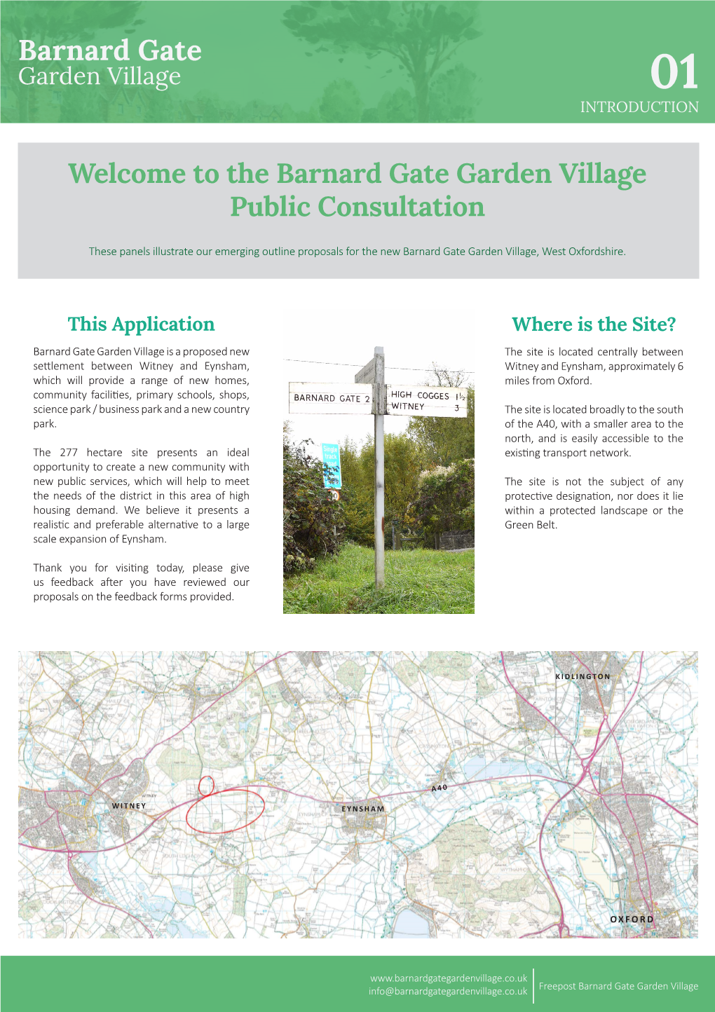 Barnard Gate Garden Village Between Witney and Eynsham