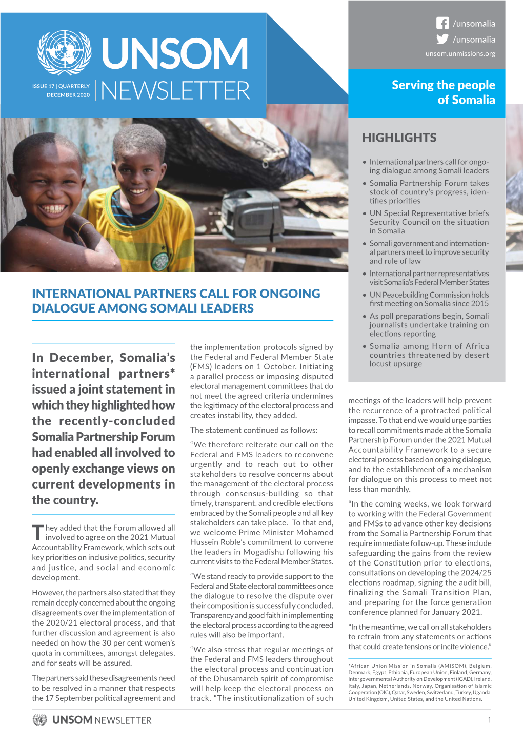 NEWSLETTER of Somalia