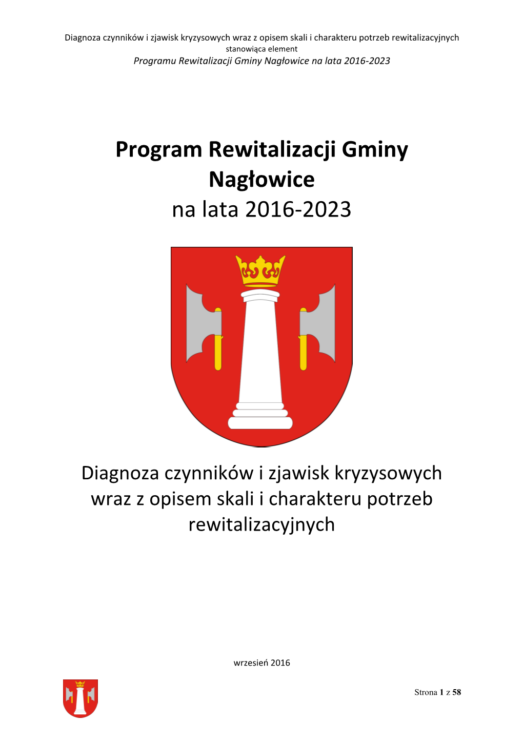 Program Rewitalizacji Gminy Nagłowice Na Lata 2016-2023