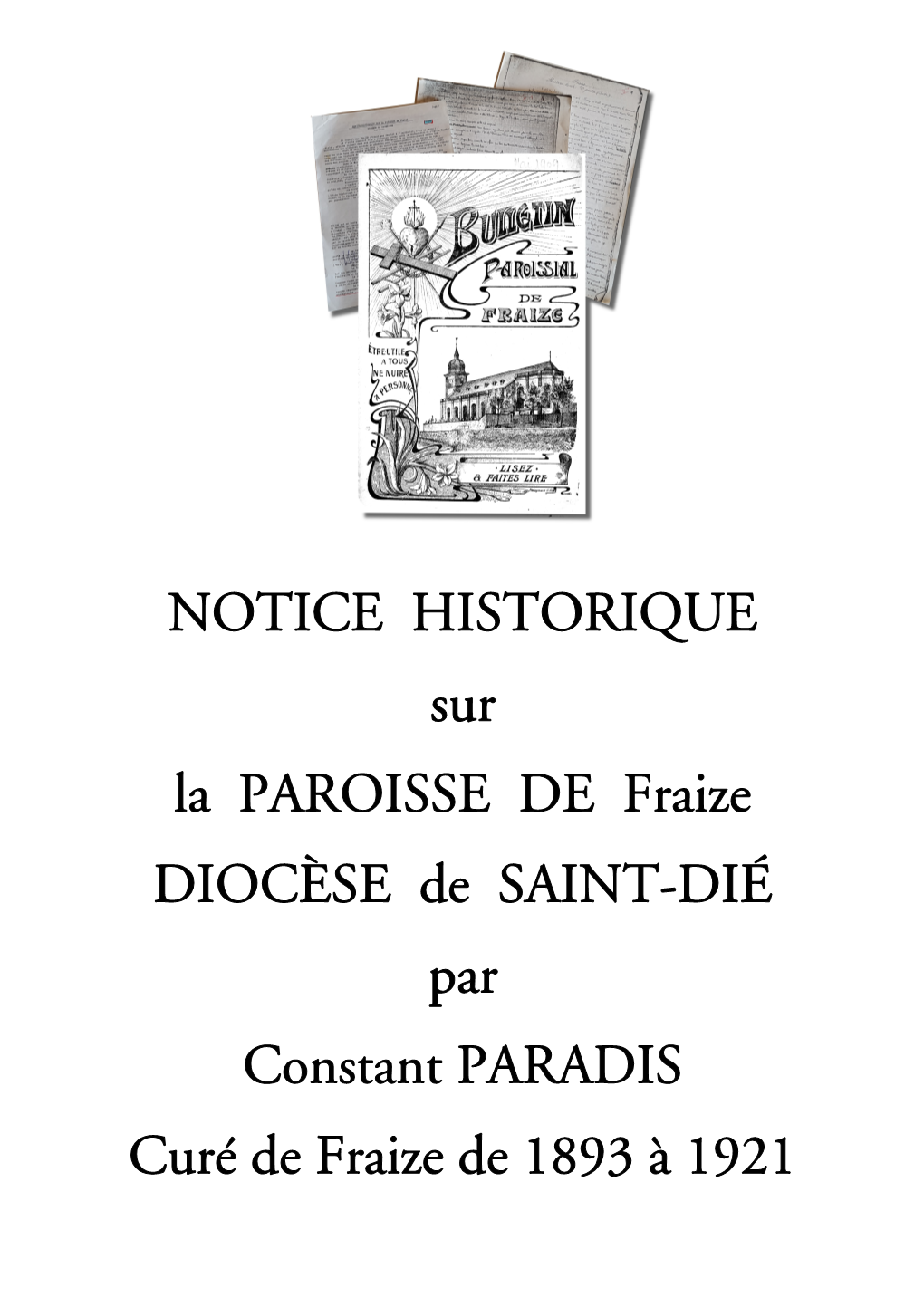 Notice Historique Sur La Paroisse De Fraize
