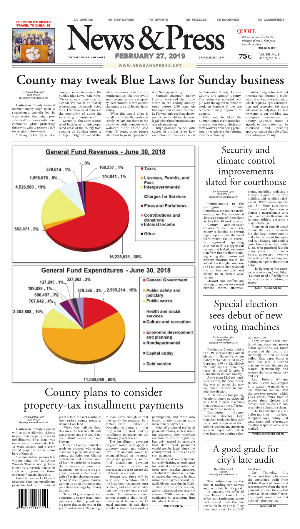 County May Tweak Blue Laws for Sunday Business