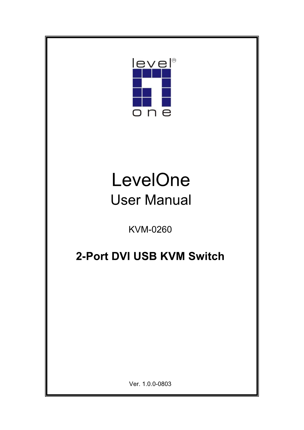 Levelone User Manual