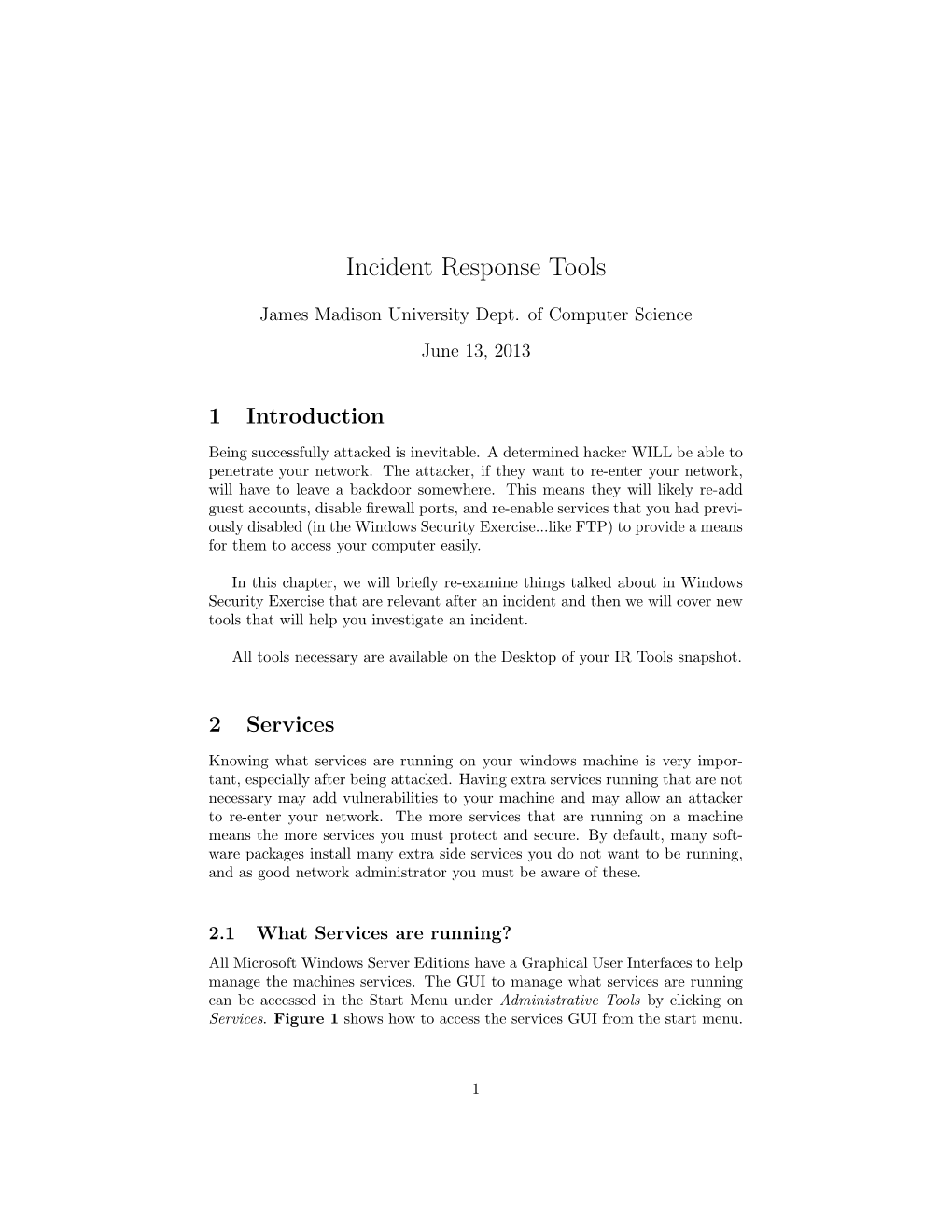 Incident Response Tools