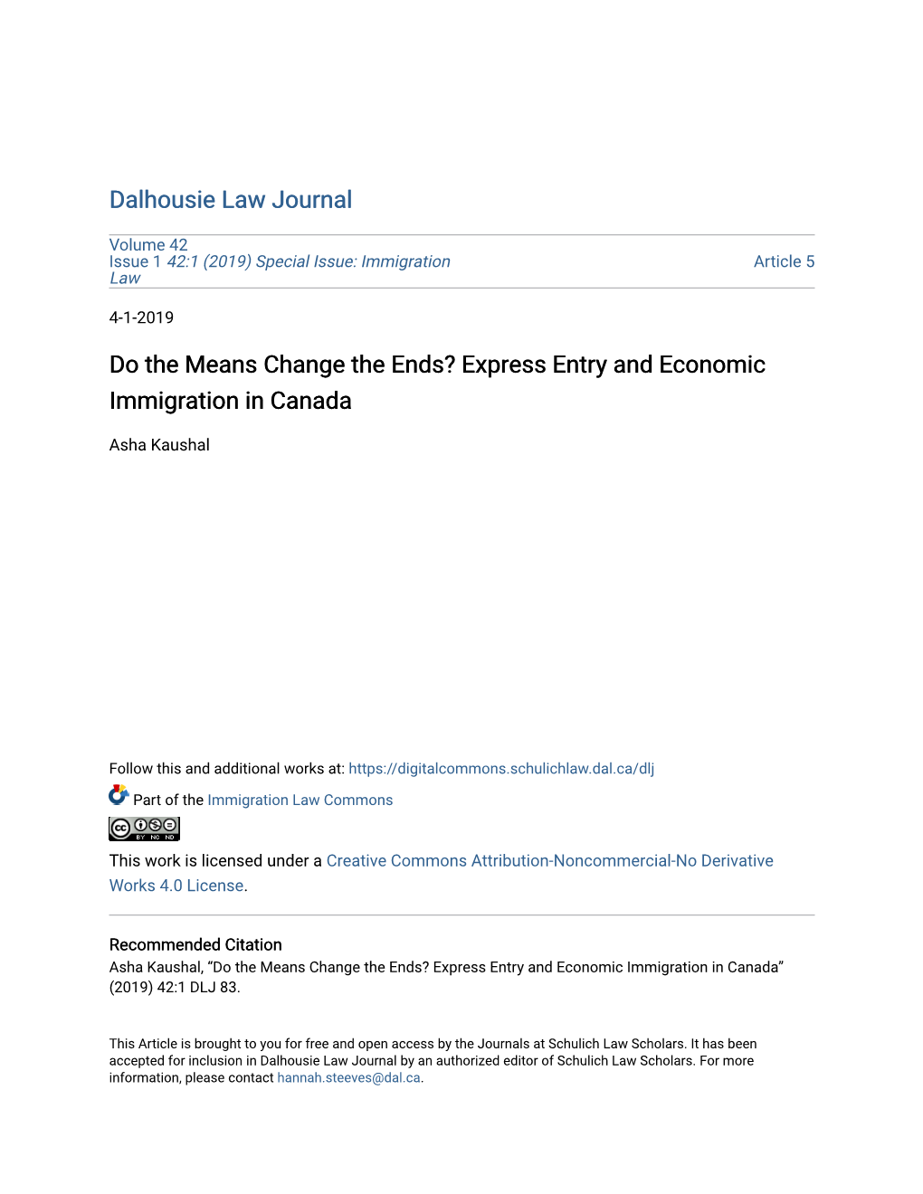 Express Entry and Economic Immigration in Canada