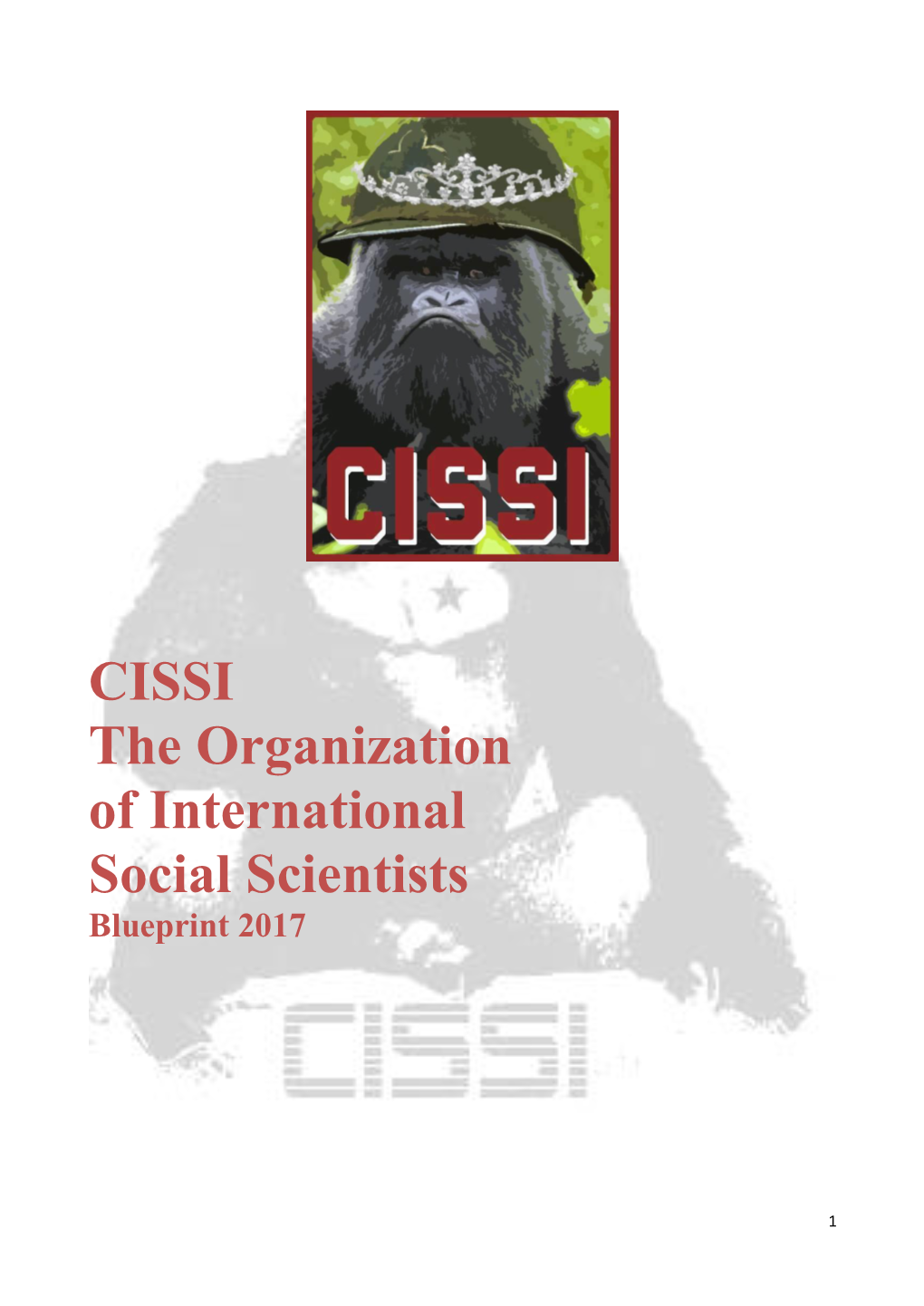 CISSI the Organization of International Social Scientists Blueprint 2017