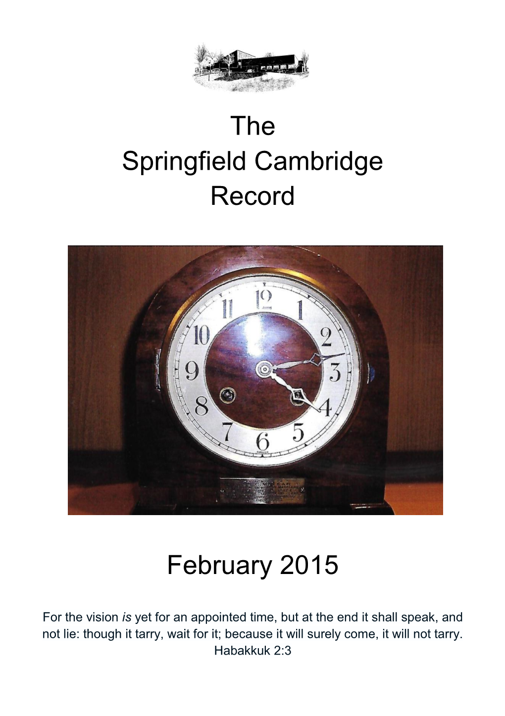 The Springfield Cambridge Record February 2015