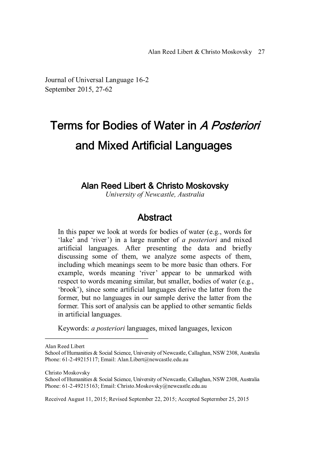 On Tone and Morphophonology of the Akan Reduplication Construction