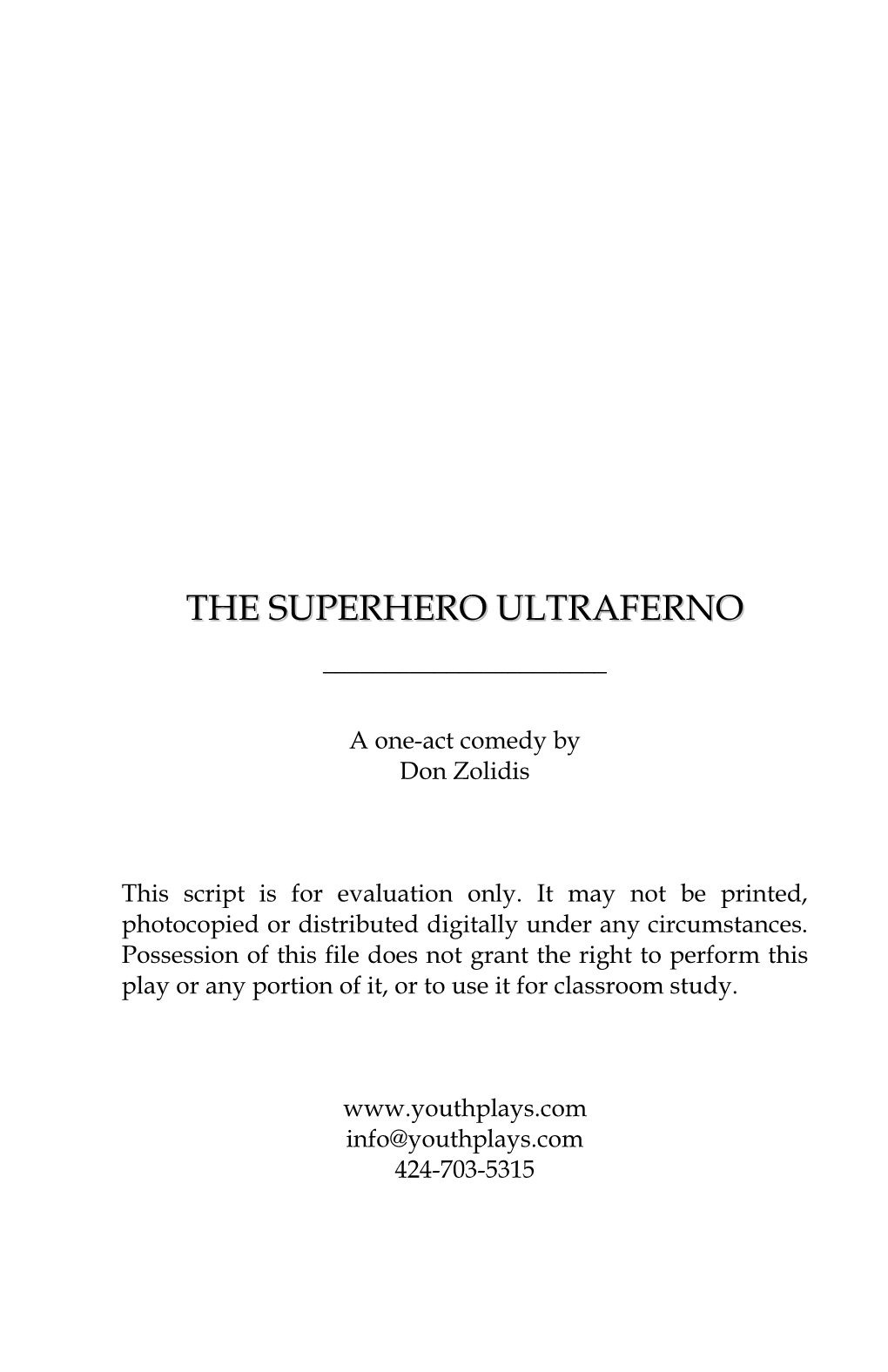 The Superhero Ultraferno