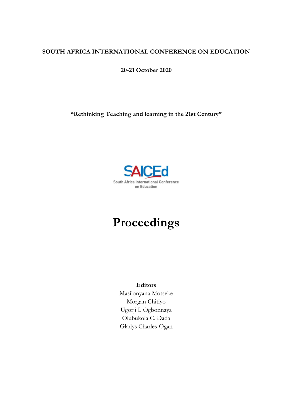 Saiced-2020-Proceedings 1.Pdf