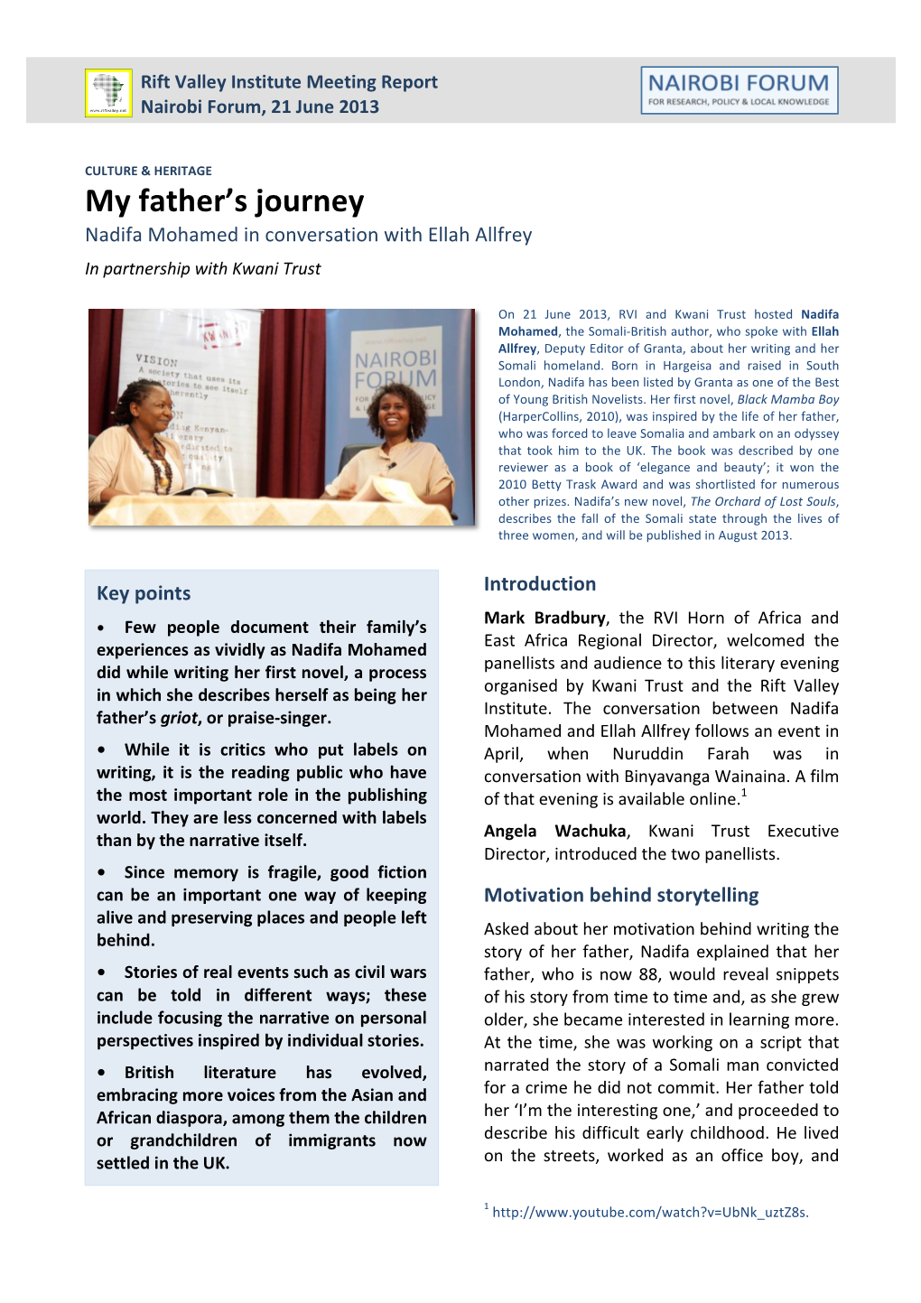 My Father's Journey