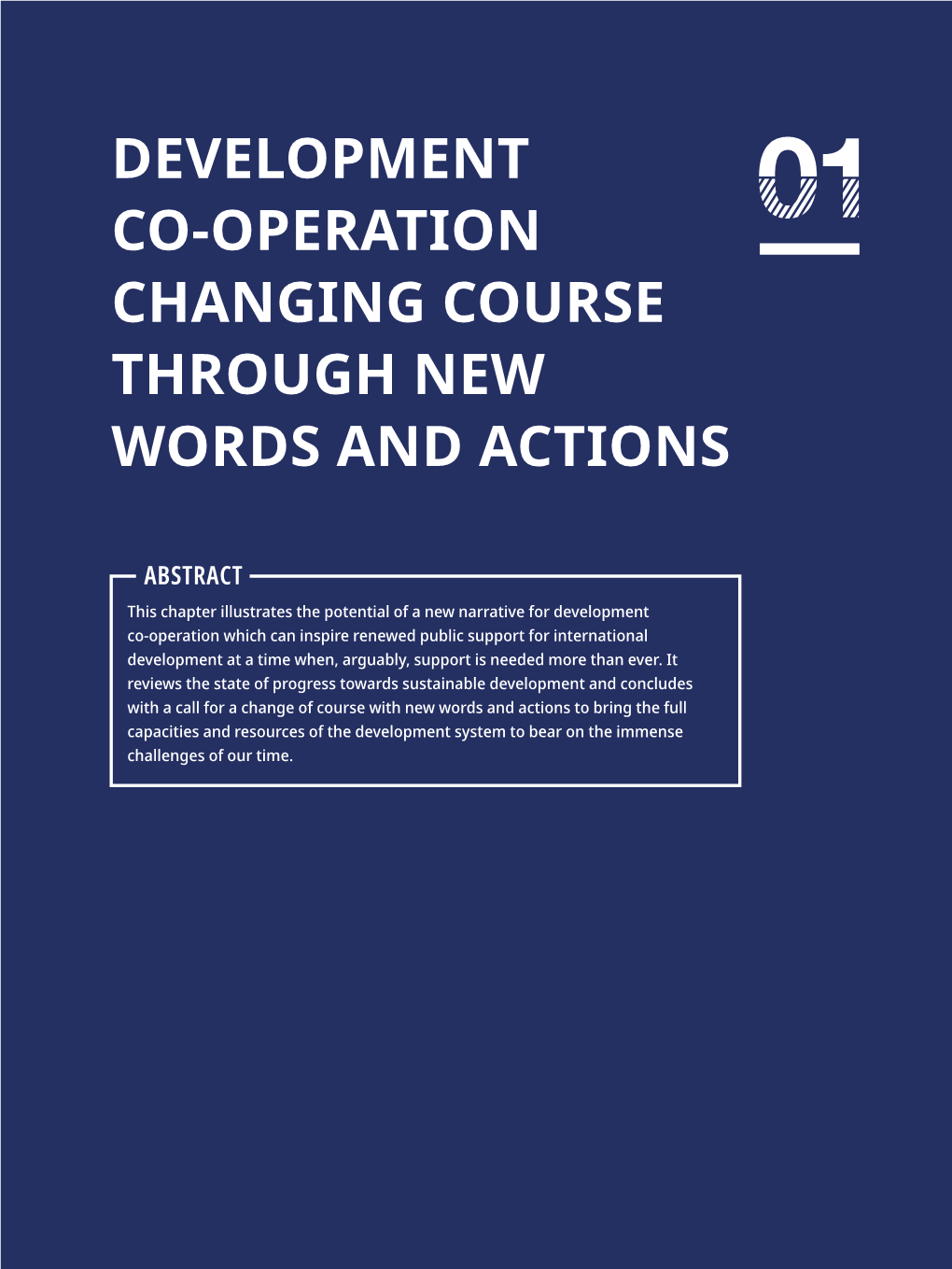 Development Co-Operation Changing Course Through New Words and Actions