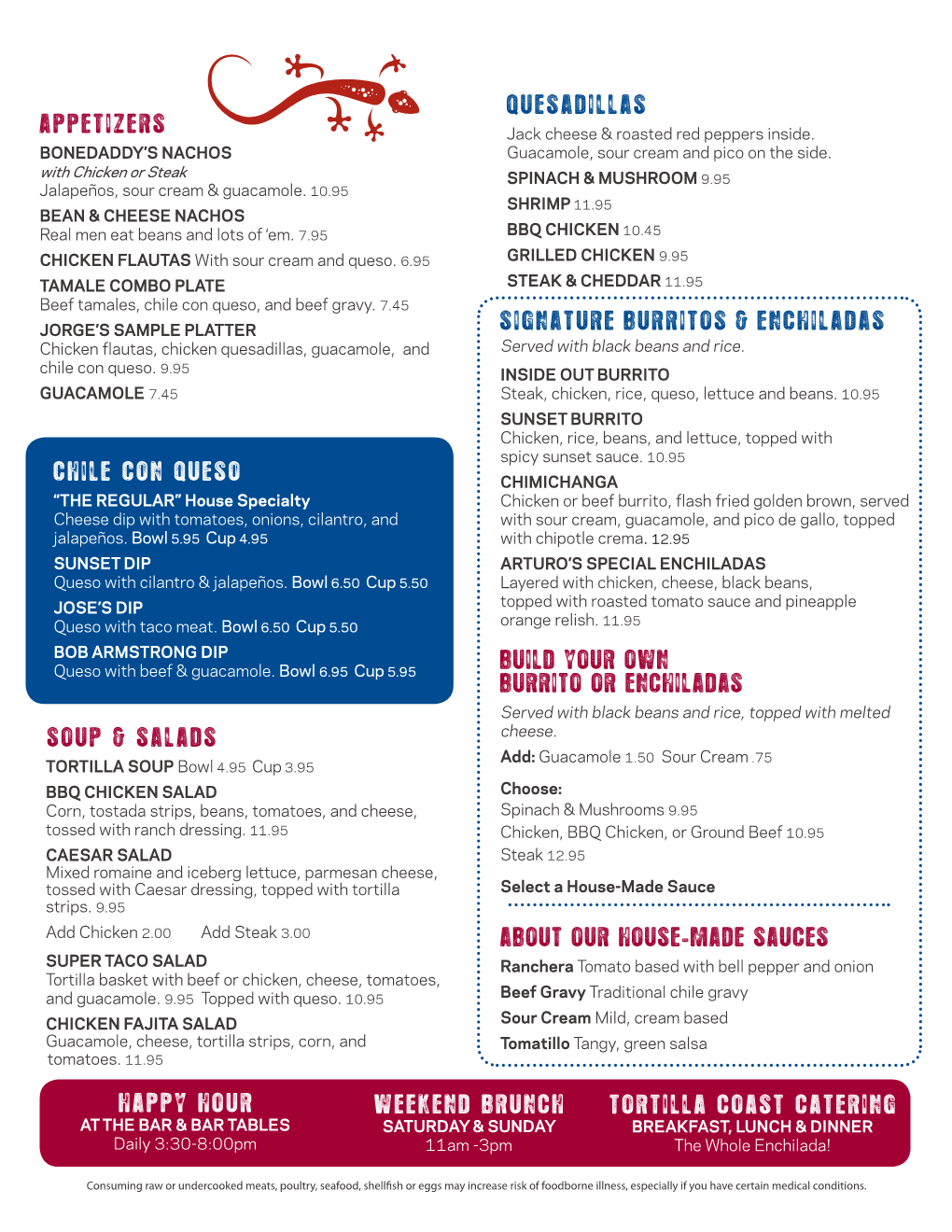 TCCH Food Menu