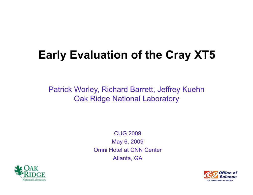 Early Evaluation of the Cray XT5
