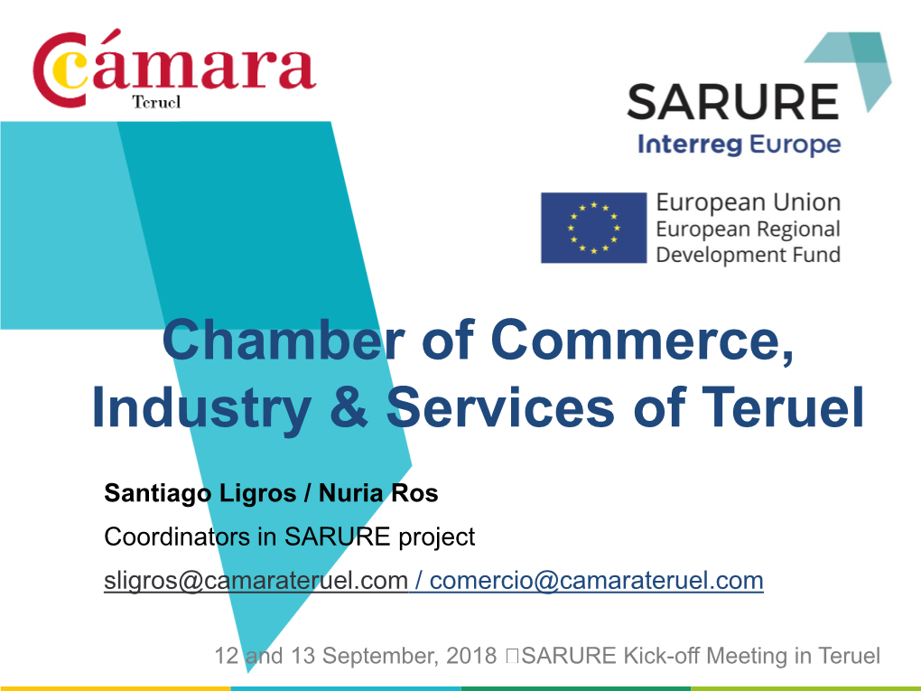 Chamber of Commerce, Industry & Services of Teruel