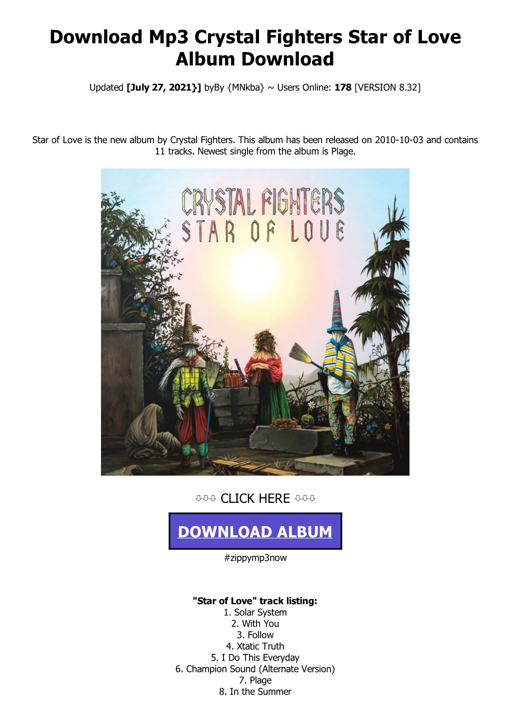 Download Mp3 Crystal Fighters Star of Love Album Download