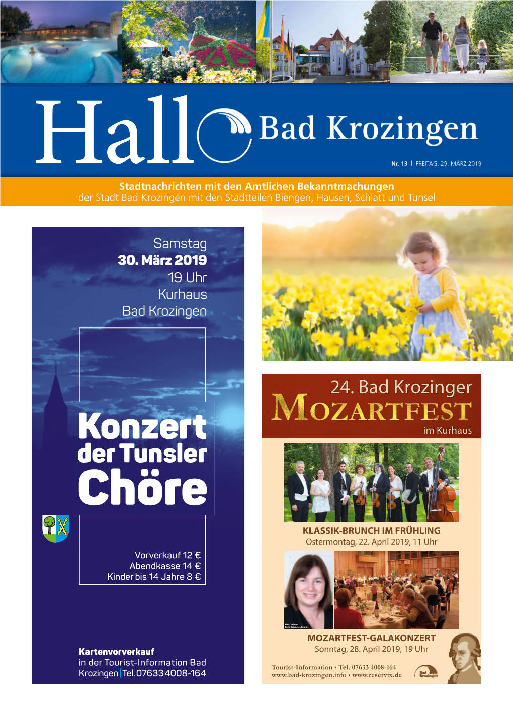 Stadtnachrichten Mit Den Amtlichen Bekanntmachungen Der Stadt Bad Krozingen Mit Den Stadtteilen Biengen, Hausen, Schlatt Und Tunsel 2 | FREITAG, 29