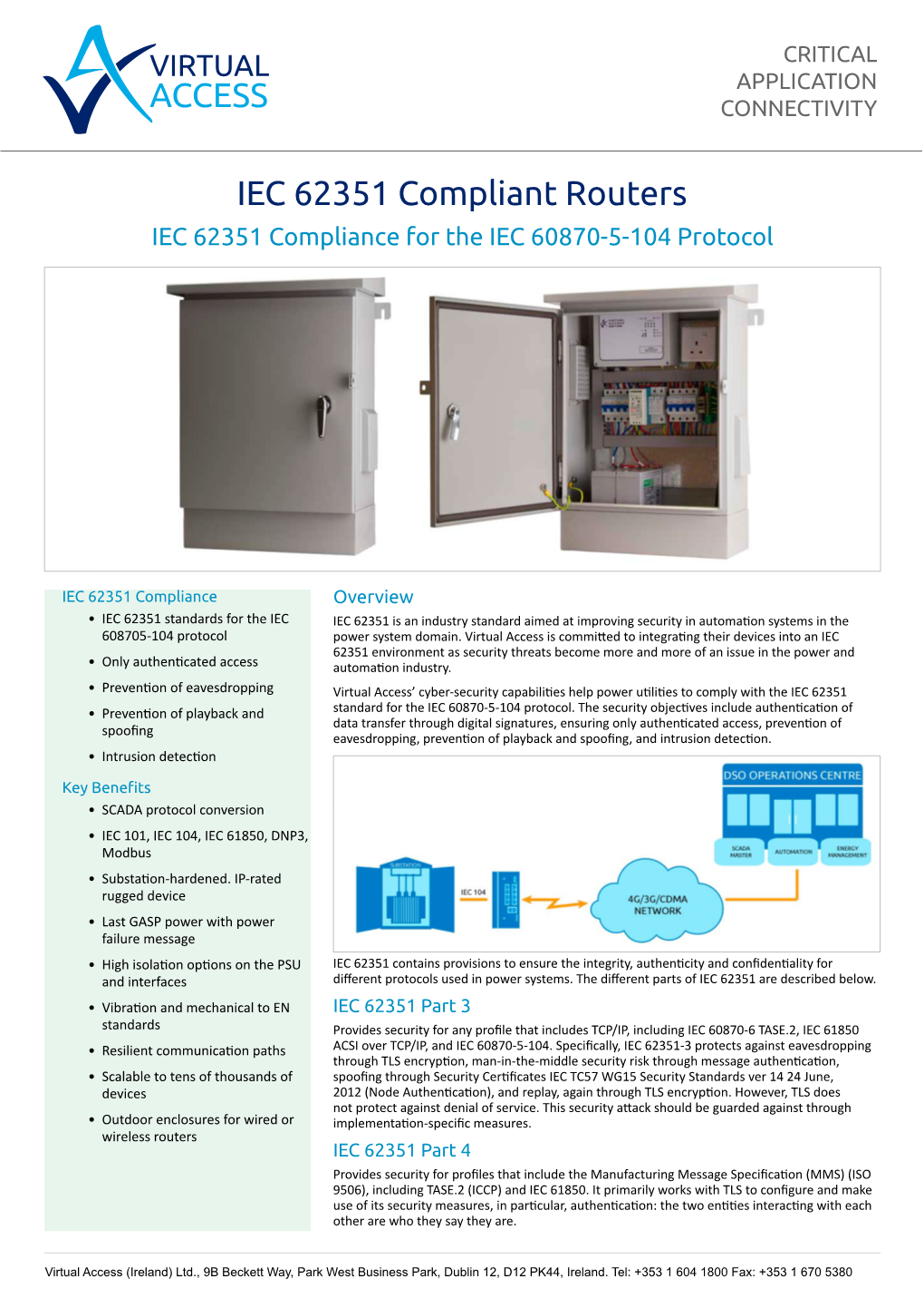 IEC 62351 Compliant Routers IEC 62351 Compliance for the IEC 60870-5-104 Protocol