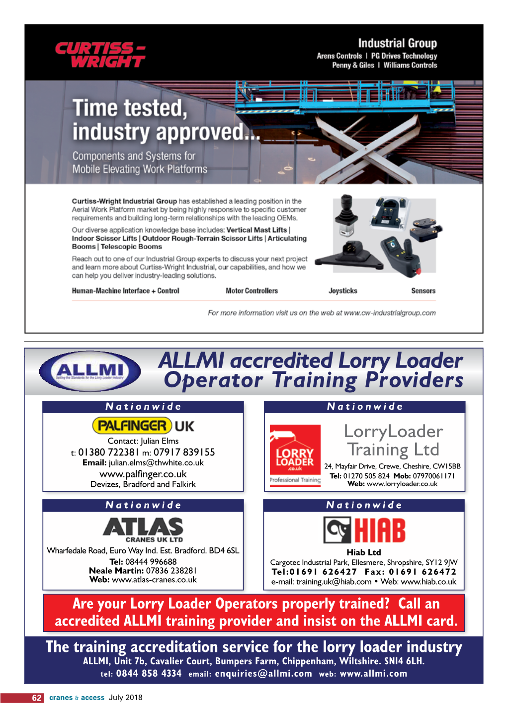 ALLMI Accredited Lorry Loader Operator Training Providers Nationwide Nationwide