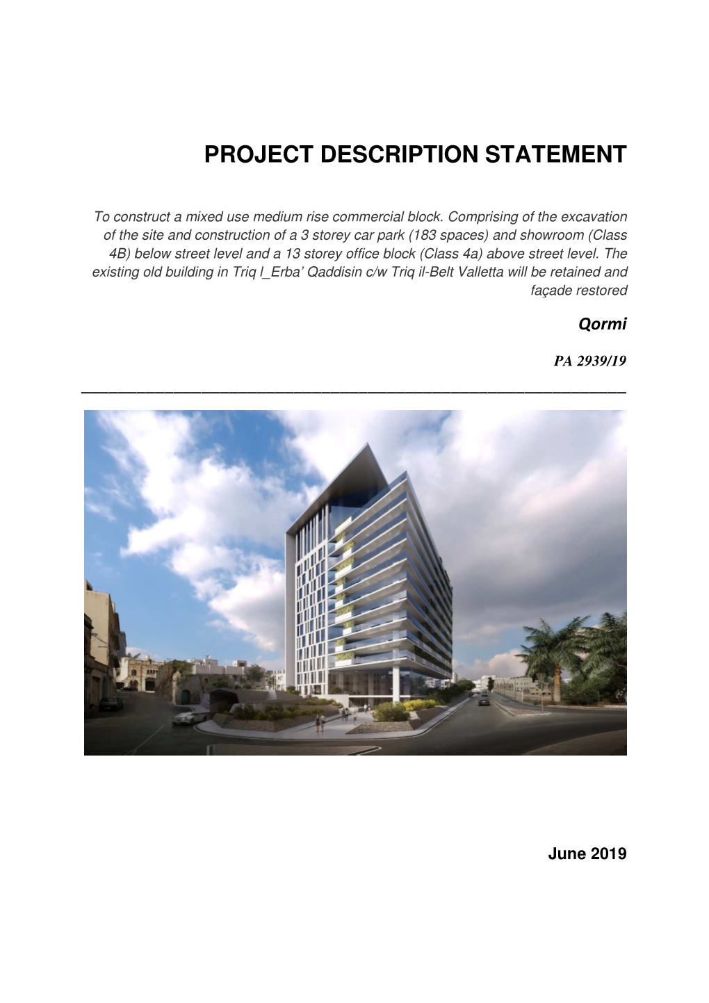 Qormi Offic Development PDS PA 2939-19