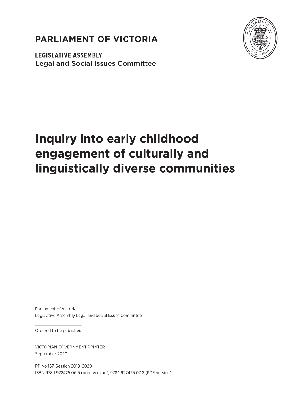 Inquiry Into Early Childhood Engagement of Culturally and Linguistically Diverse Communities