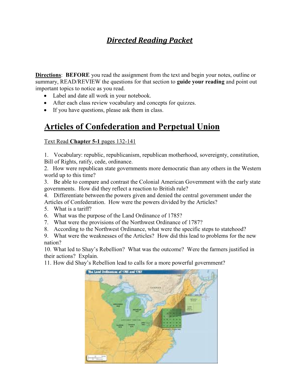 Articles of Confederation and Perpetual Union