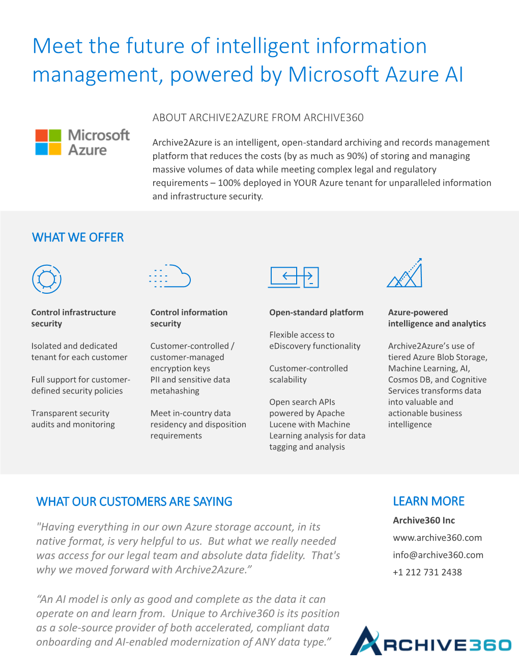 Meet the Future of Intelligent Information Management, Powered by Microsoft Azure AI