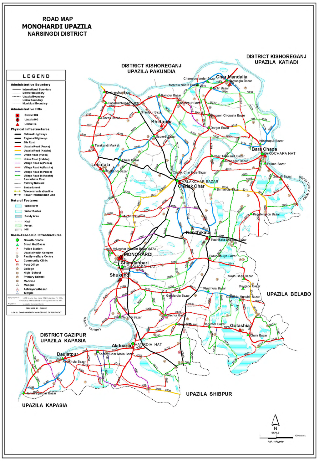 Inventory of LGED Road Network, March 2005, Bangladesh