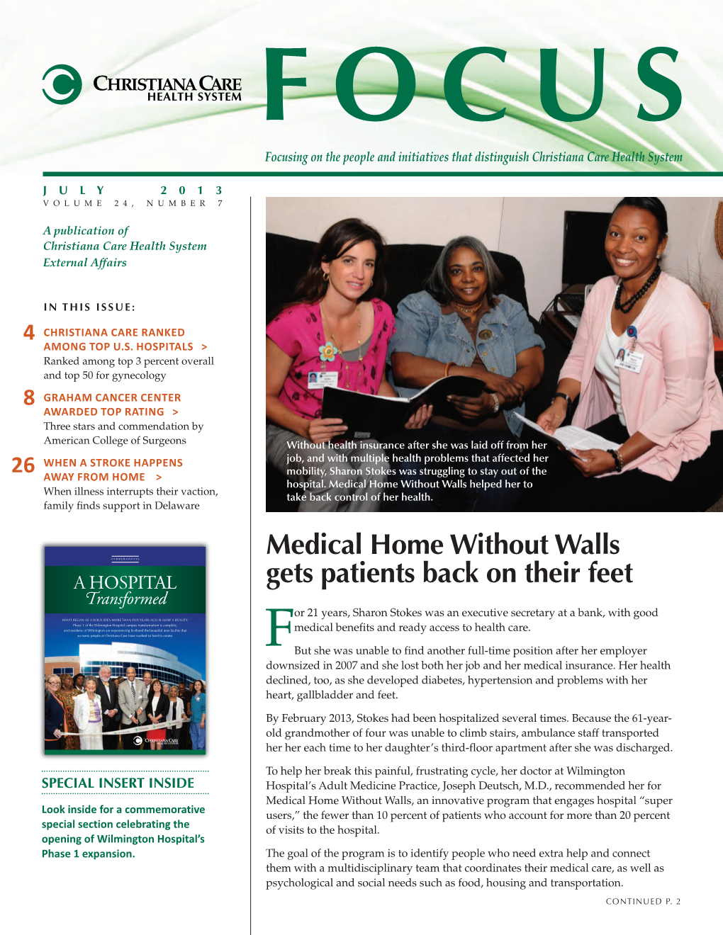 Medical Home Without Walls Gets Patients Back on Their Feet