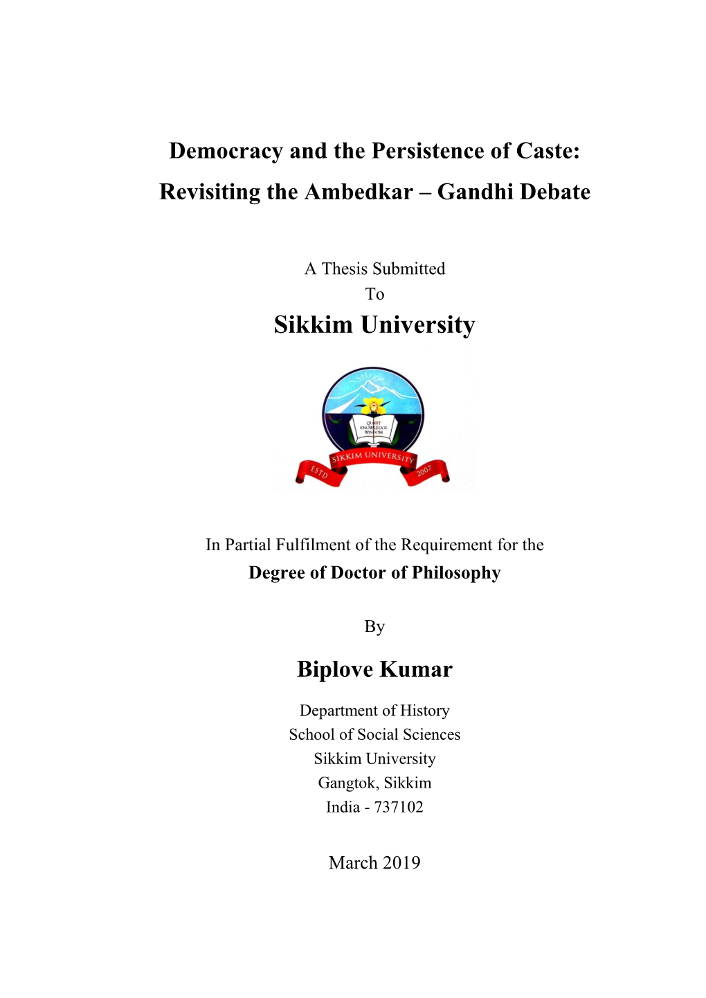 Sikkim University