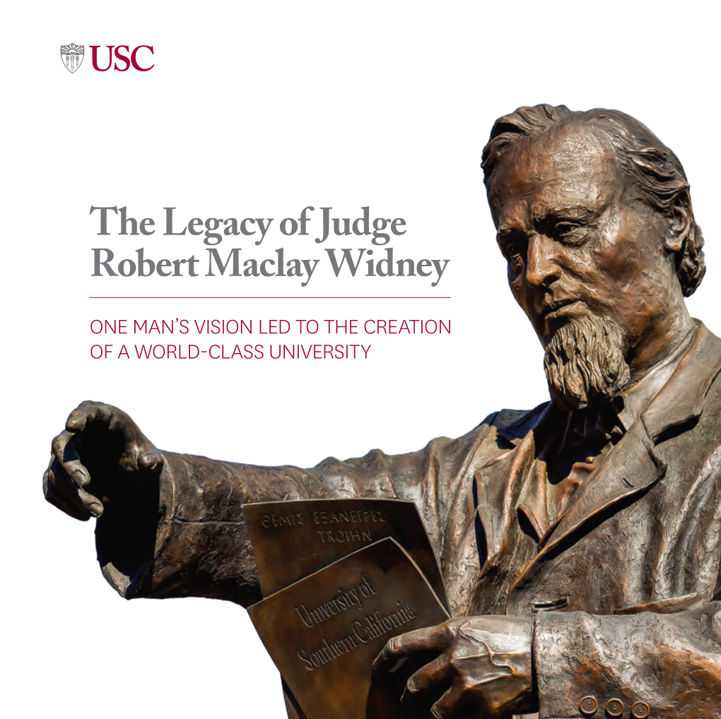 The Legacy of Judge Robert Maclay Widney