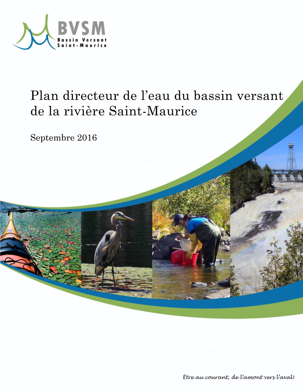 Plan Directeur De L'eau Du Bassin Versant De La Rivière Saint-Maurice