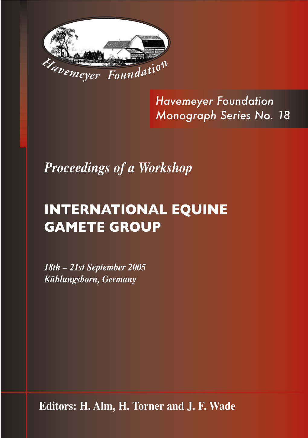 Proceedings of a Workshop INTERNATIONAL EQUINE