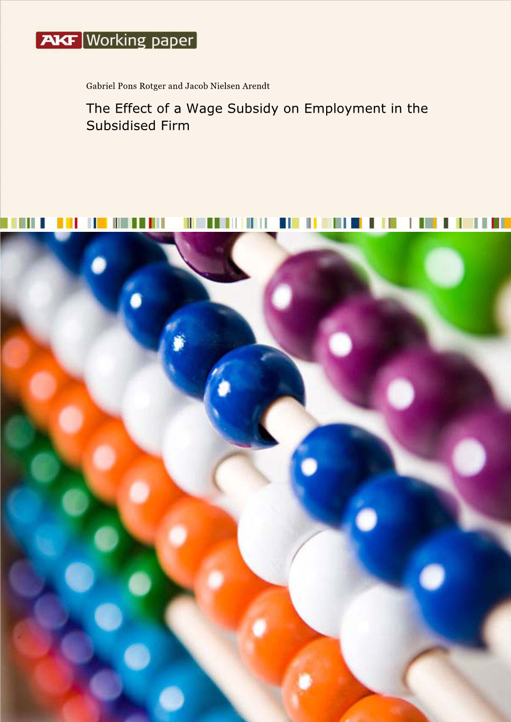 The Effect of a Wage Subsidy on Employment in the Subsidised Firm