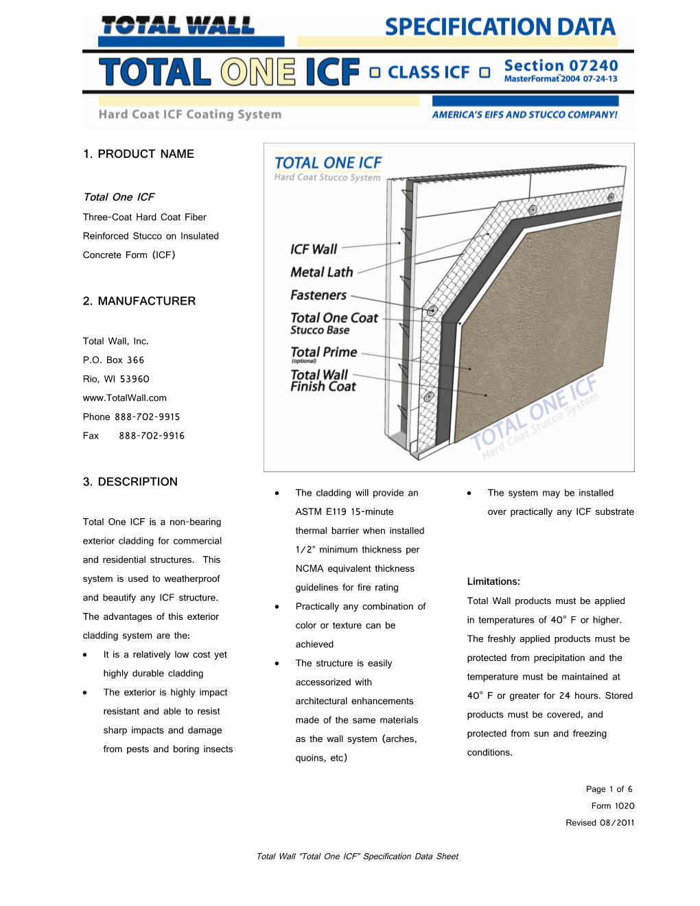 Three-Coat Hard Coat Fiber Reinforced Stucco on Insulated Concrete Form (ICF)