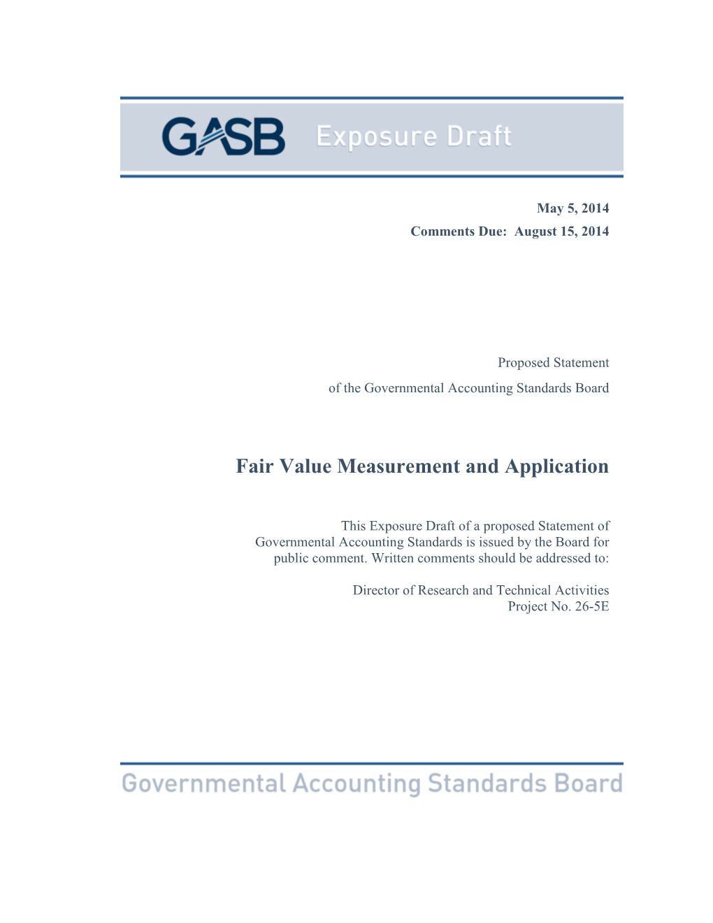Ed Statement of the Governmental Accounting Standards Board