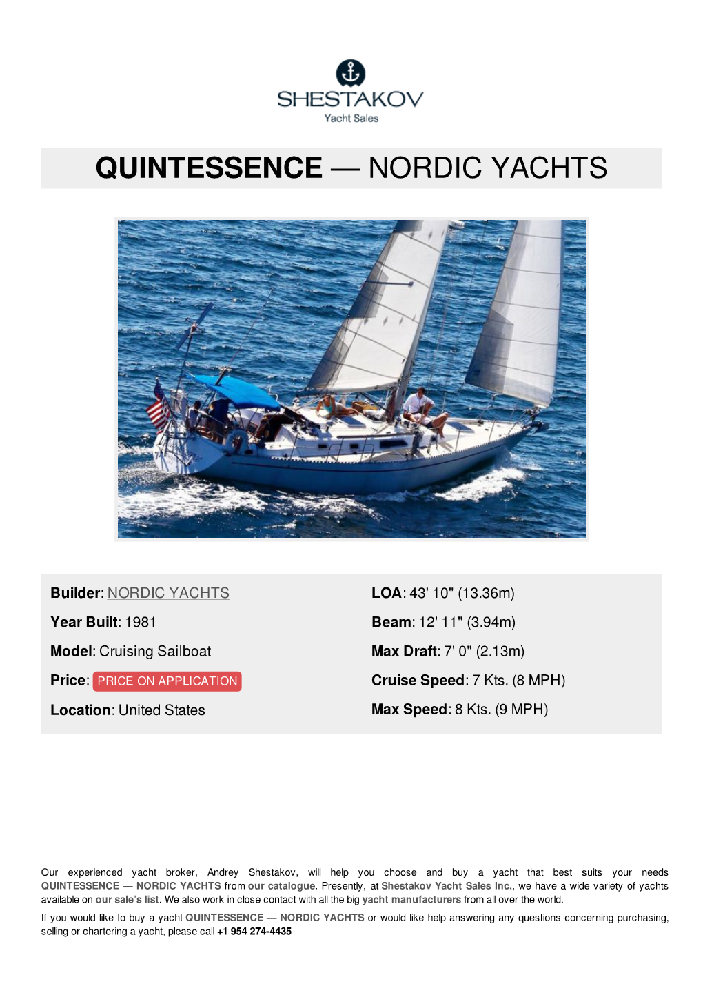 Quintessence — Nordic Yachts