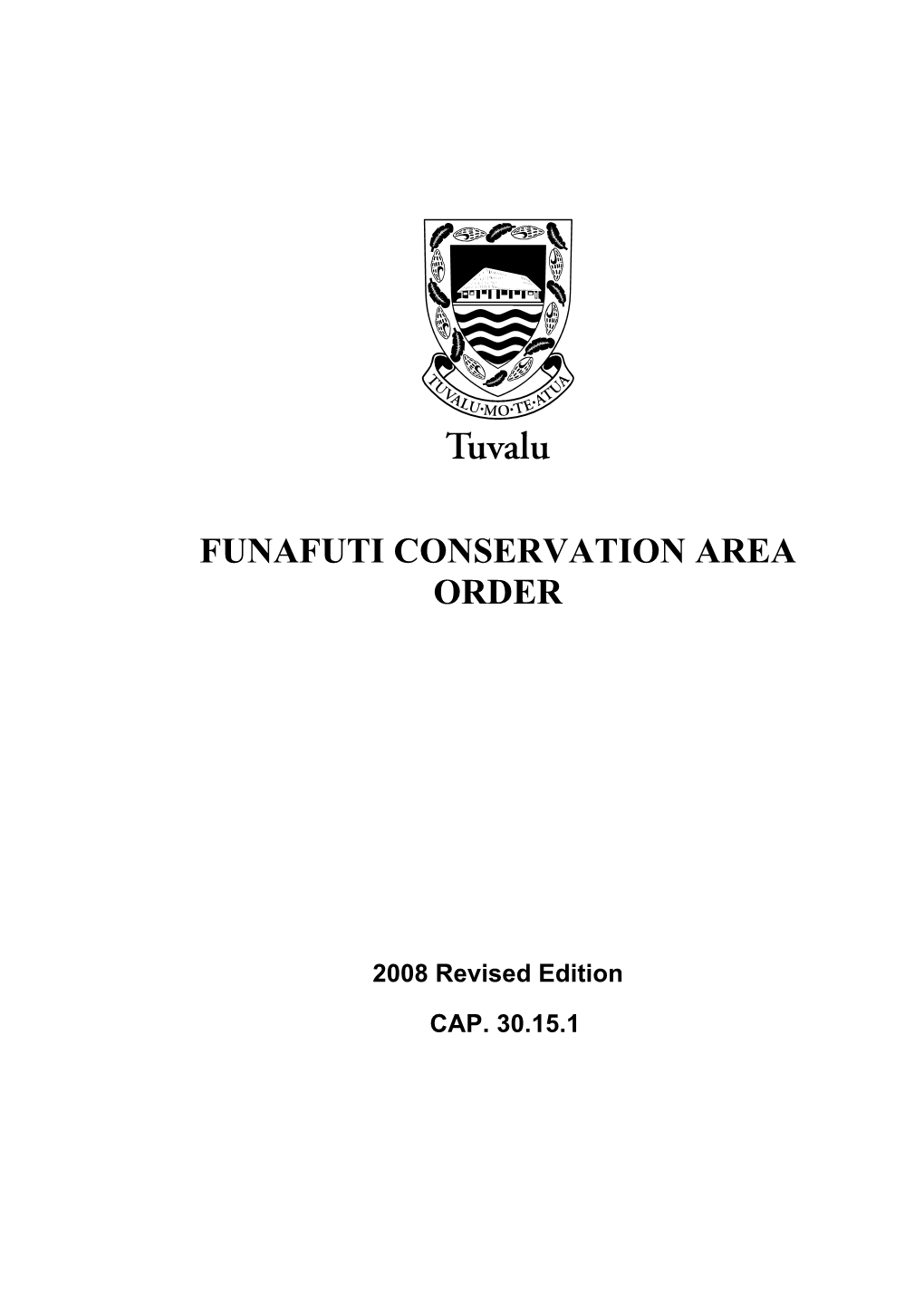 Kaupule O Funafuti Conservation Area Order