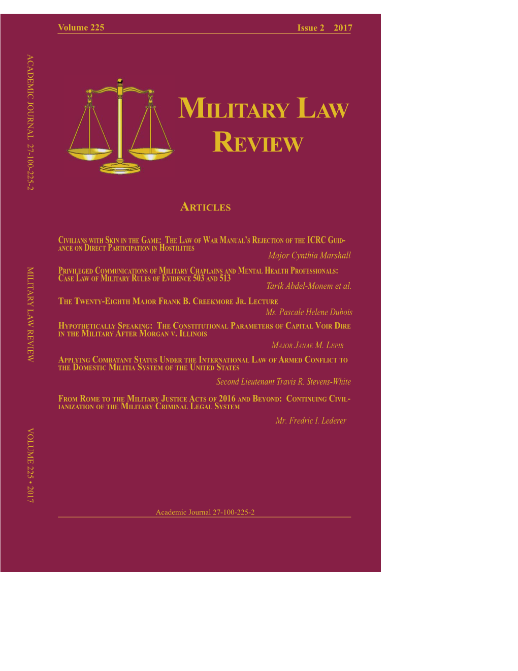 Military Law Review