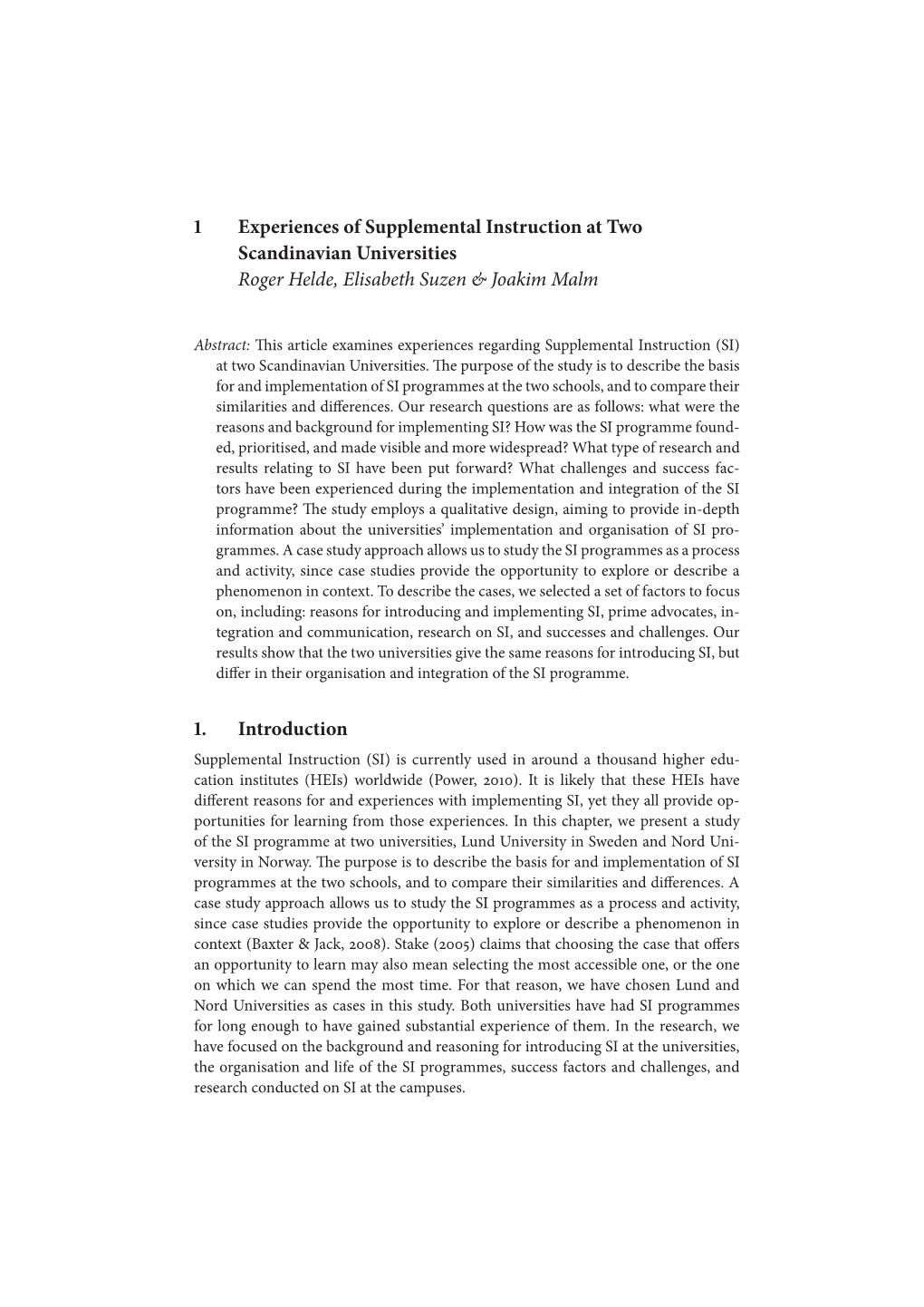 Supplemental Instruction Vol. 3