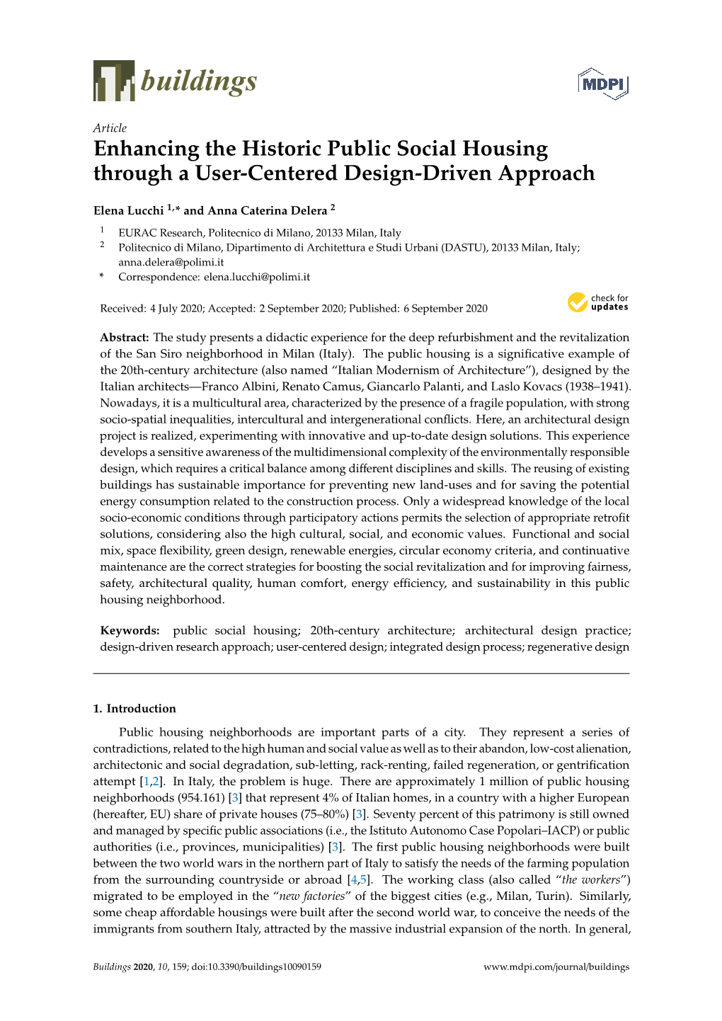 Enhancing the Historic Public Social Housing Through a User-Centered Design-Driven Approach