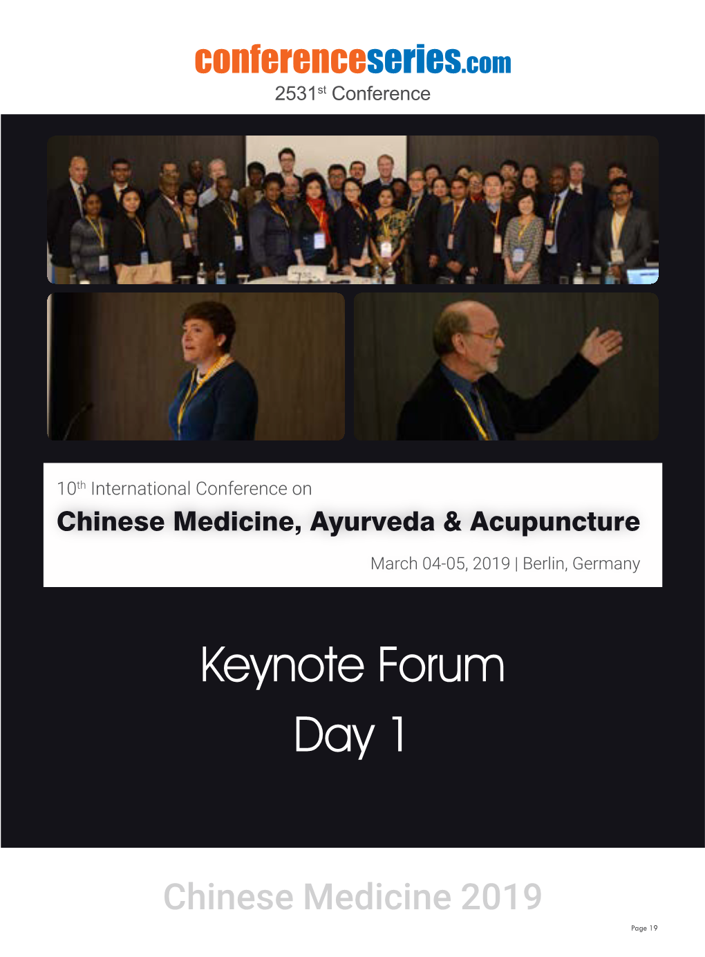 Keynote Forum Day 1