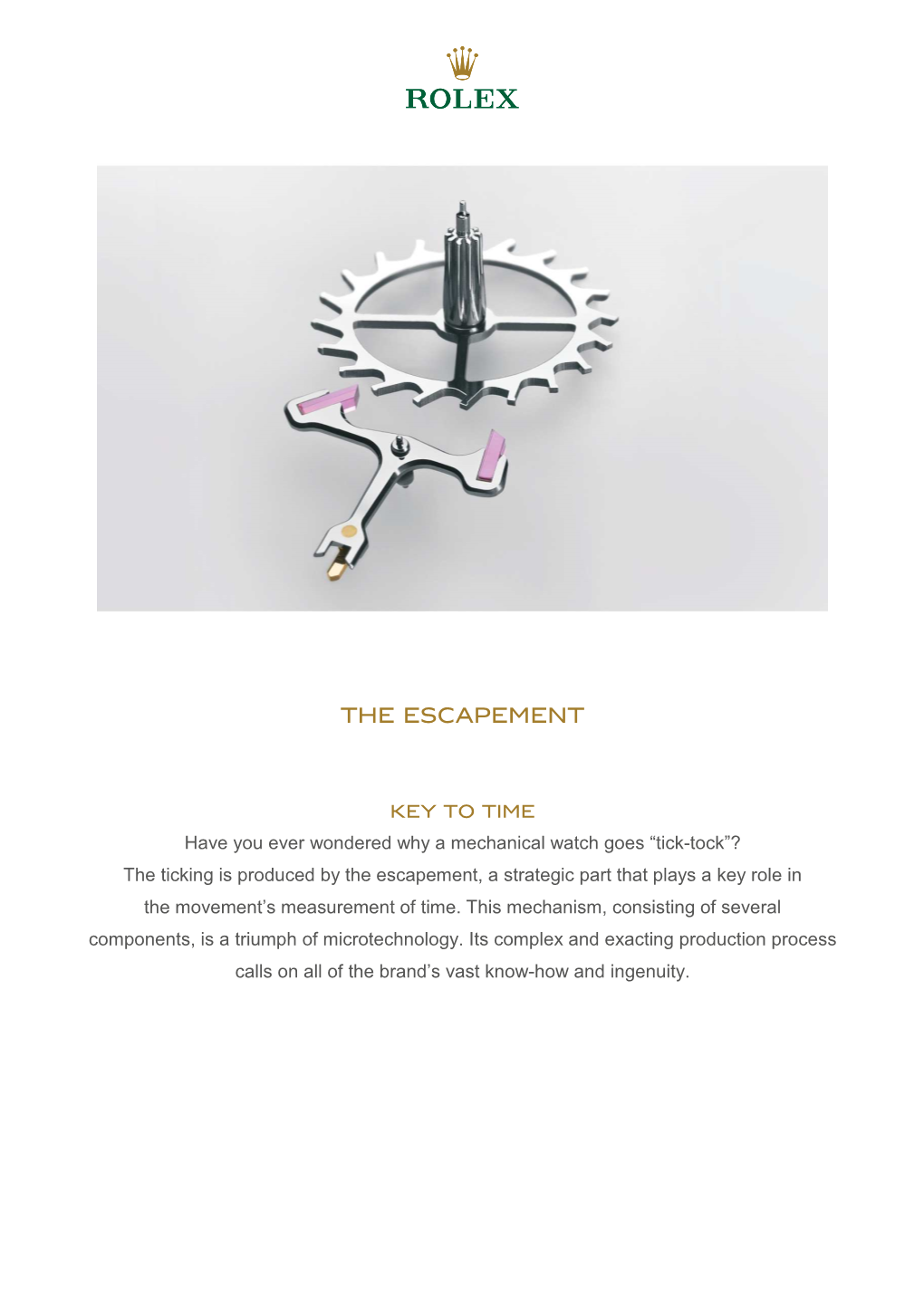 The Escapement