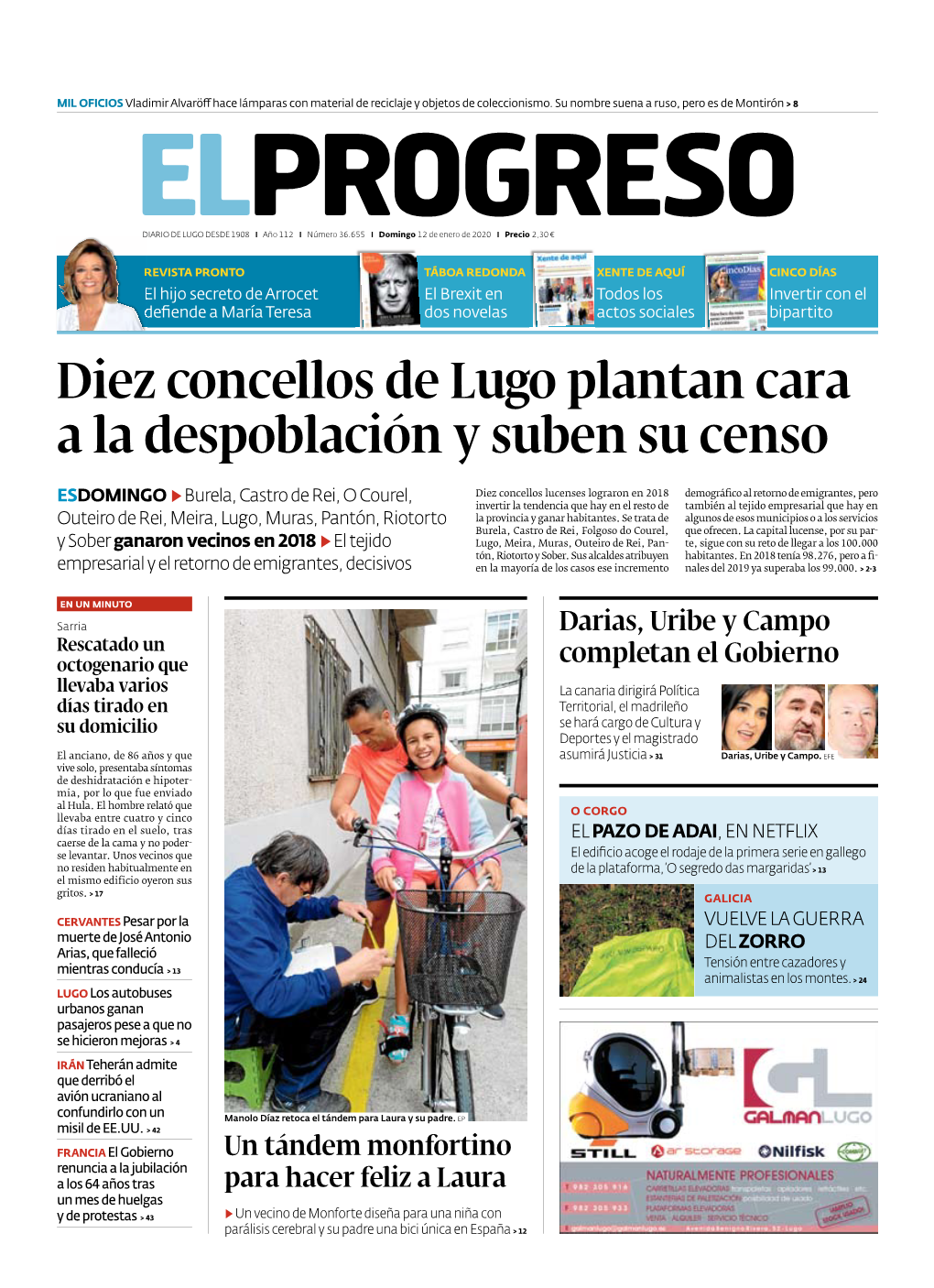 Diez Concellos De Lugo Plantan Cara a La Despoblación Y Suben Su Censo