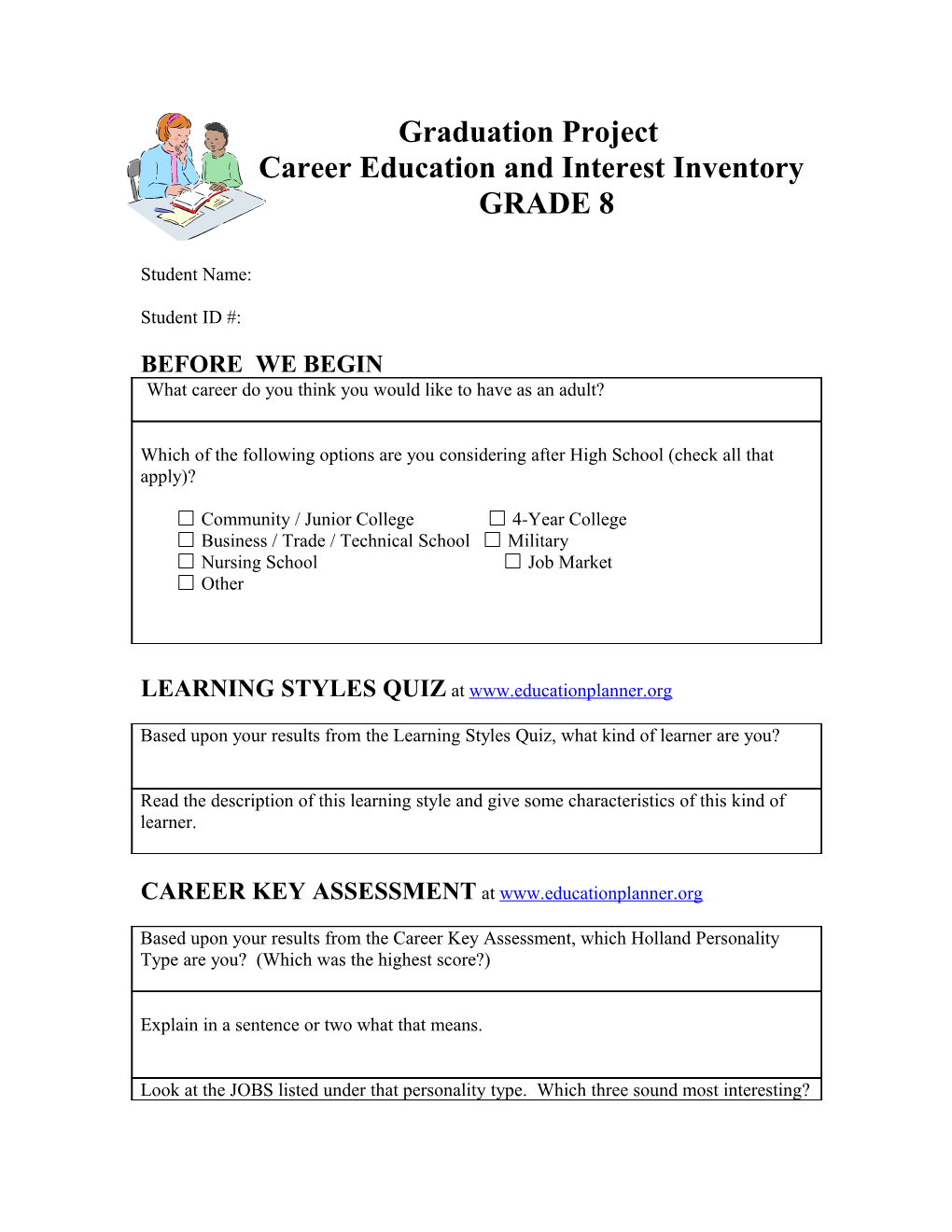 Career Education and Interest Inventory