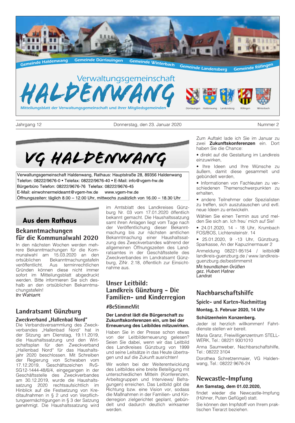 Mitteilungsblatt Nr. 2/2020