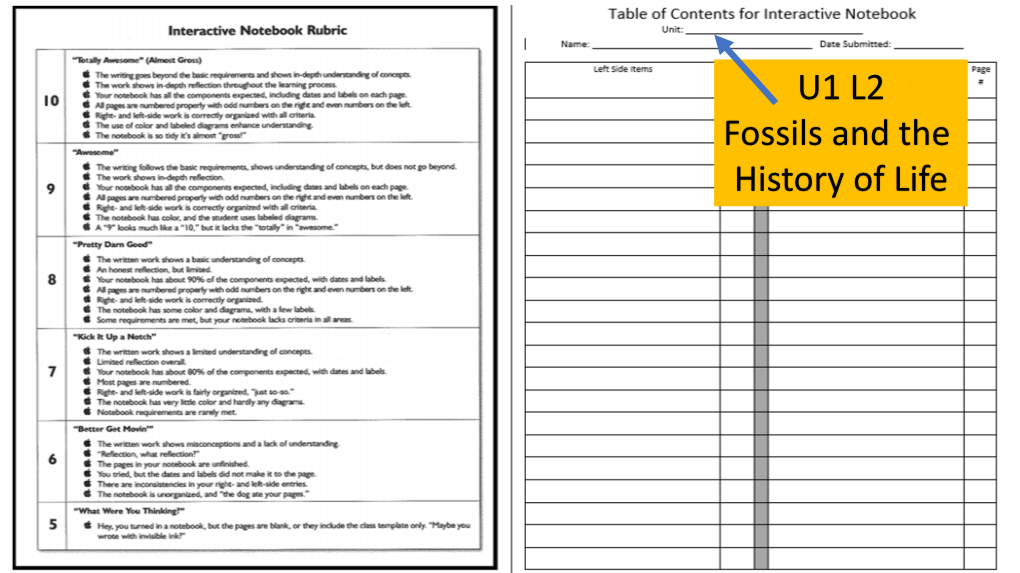 U1 L2 Fossils and the History of Life